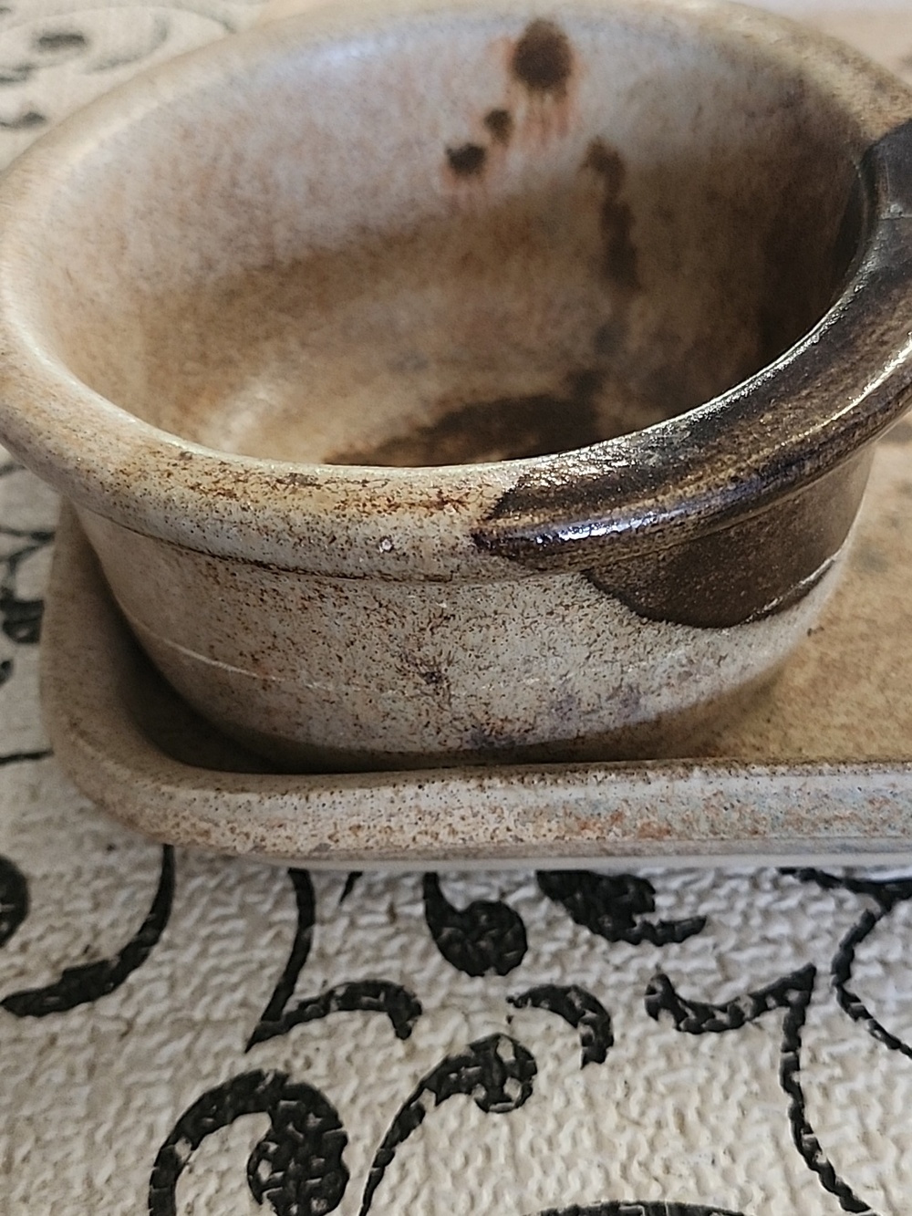 Stegall  Pottery Serving Tray with Dipping Bowl - Picture 6 of 10